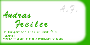 andras freiler business card